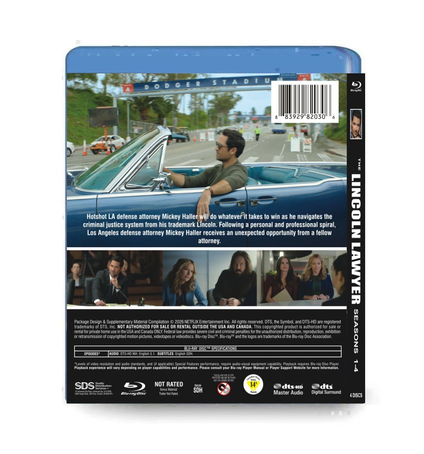 The Lincoln Lawyer Season 1-4 (4BD) Blu-ray Box Set - Image 2